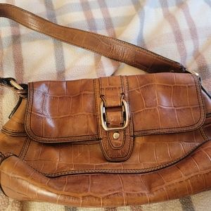 Elegant Brown Leather Shoulder Bag